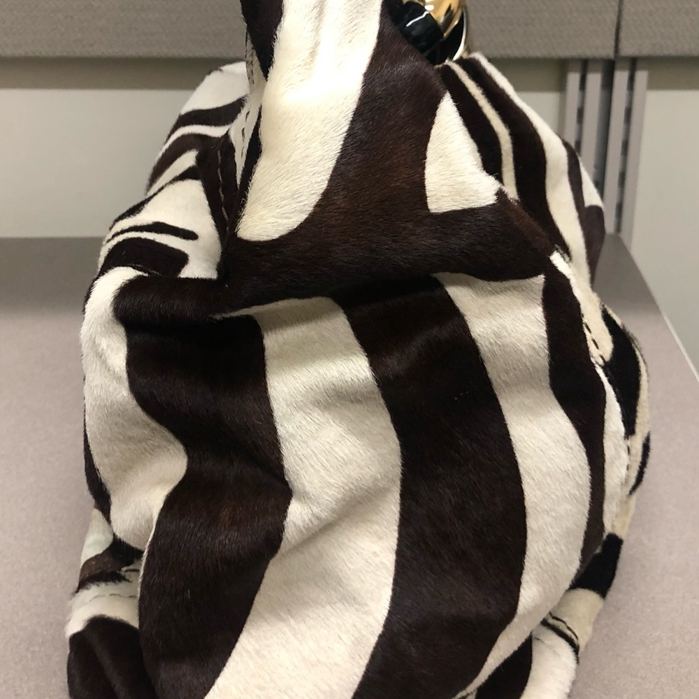 Large Jimmy Choo brown/cream colored hobo
